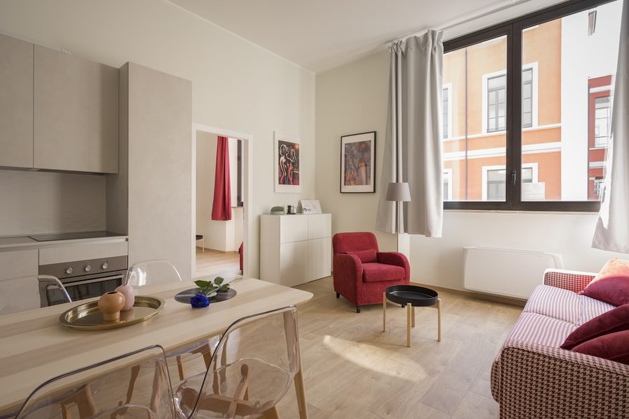Furnished apartment living room